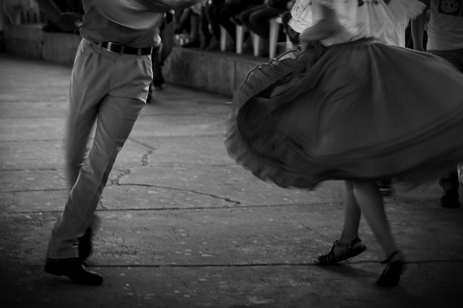 Bailarines del ballet Floclórico Nacional durante la celebración del 25 aniversario de Los Acuerdos de Paz. Foto del archivo de El Faro. 