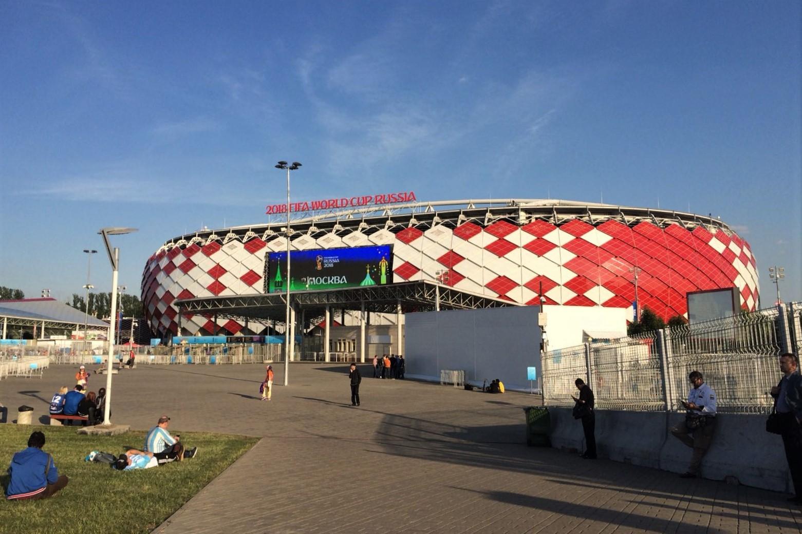 El Estadio Spartak, minutos antes del juego entre Argentina e Islandia. Foto Carlos López Salamanca.