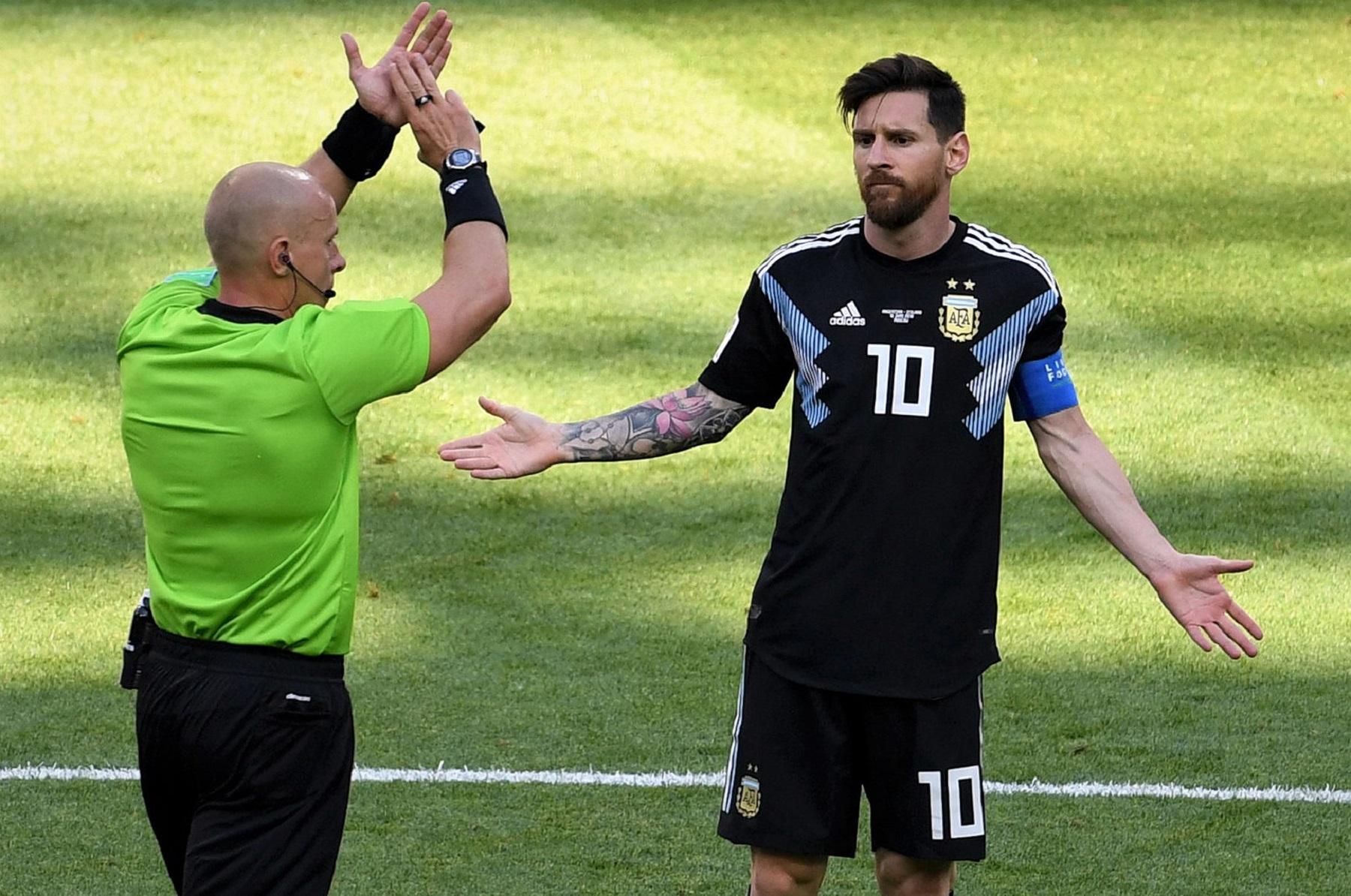 Lionel Messi durante el partido Foto Wang Yuguo (Xinhua).