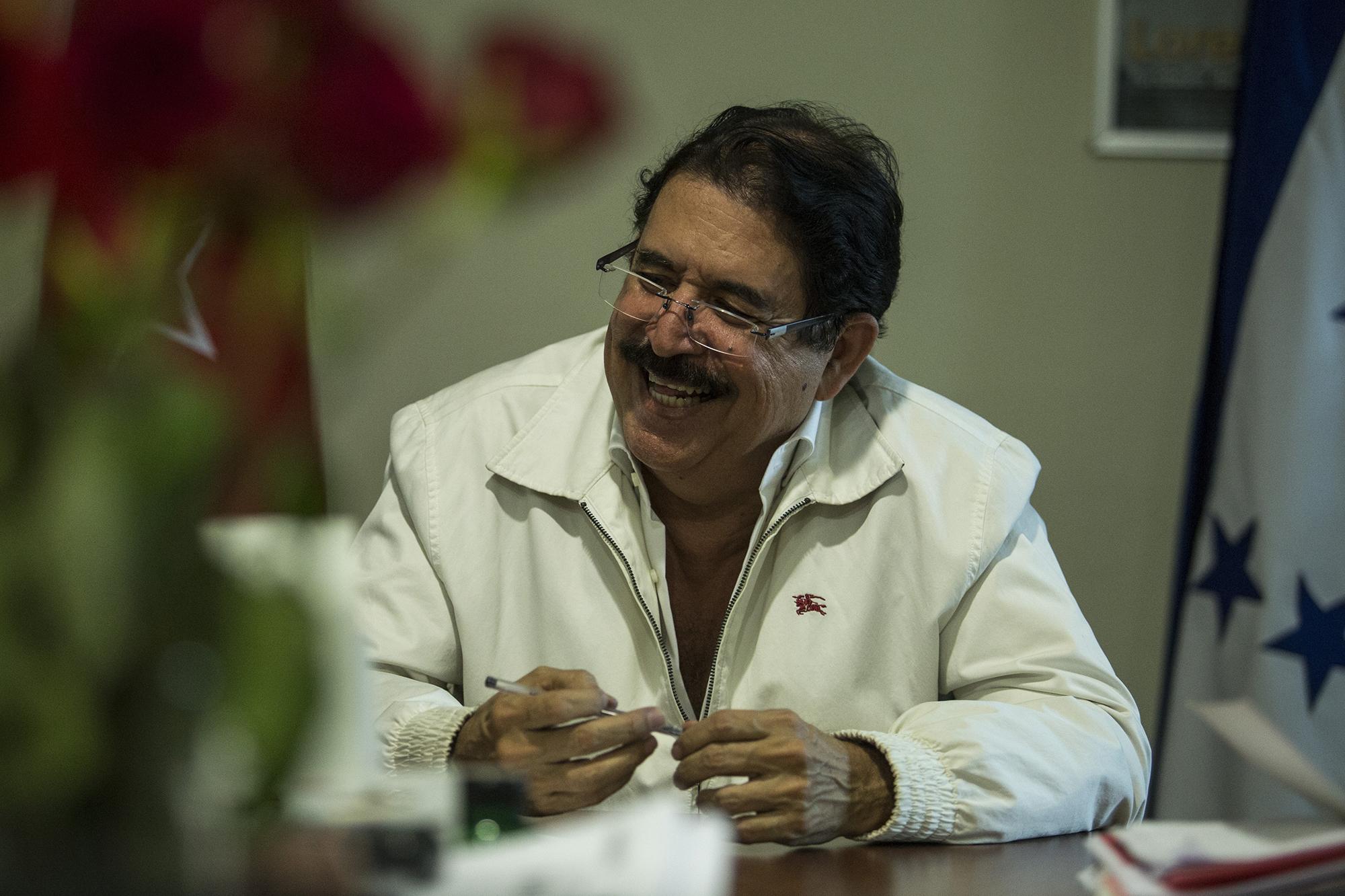 El líder de la Alianza de Oposición contra la Dictadura asegura que el pueblo hondureño ha entrado en una etapa de insurrección pacífica para sacar  Juan Orlando Hernández del poder. Foto de Víctor Peña. 