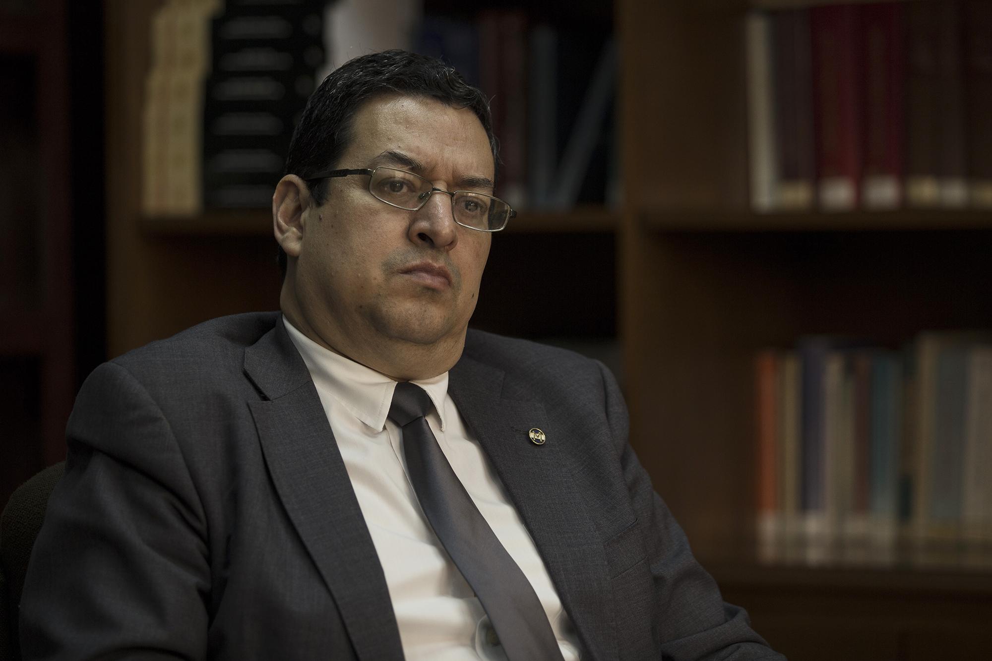 Rodolfo González, former Salvadoran  Constitutional Court magistrate (2009-18). Photo Víctor Peña