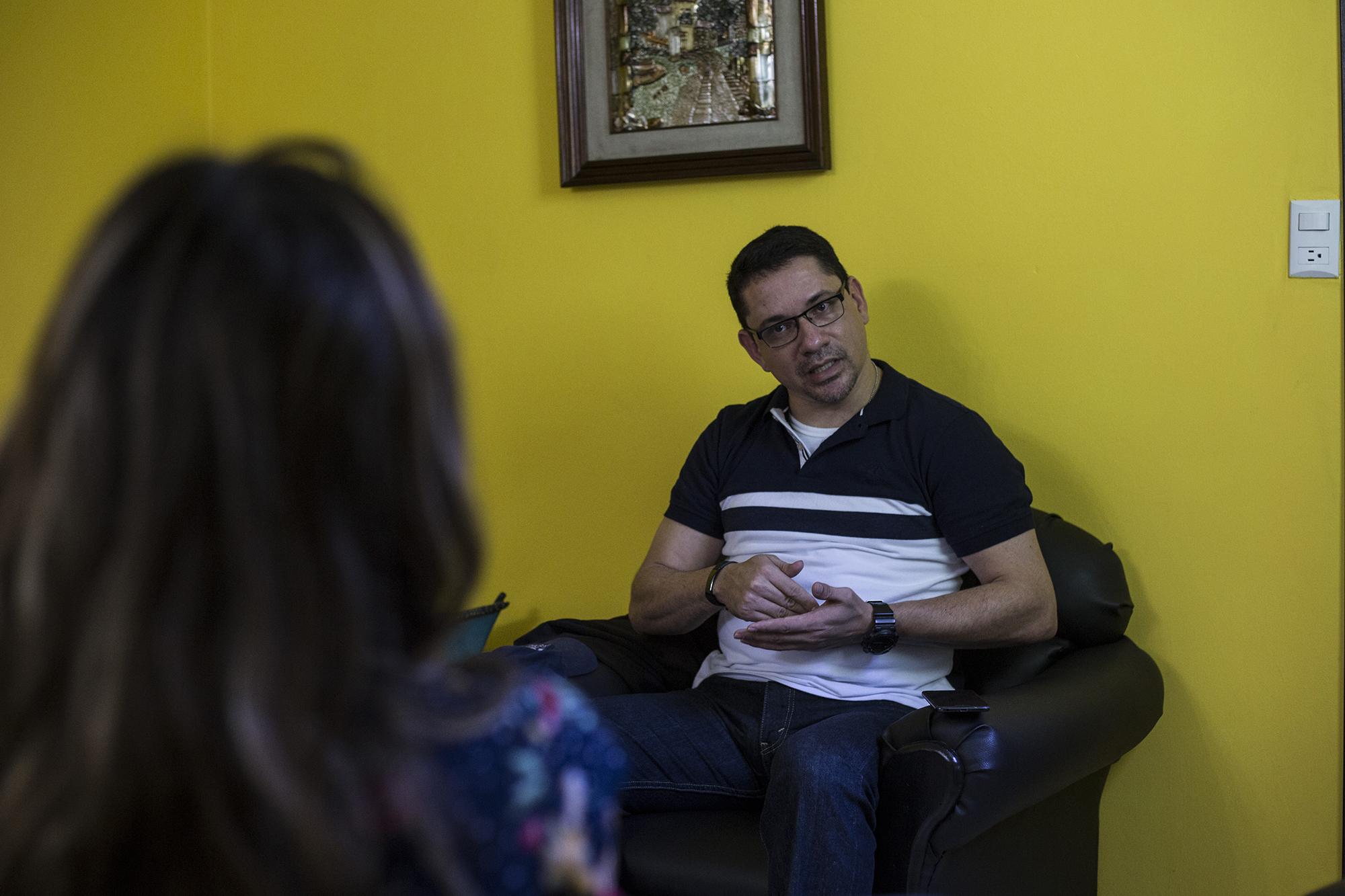 Mayor Luis Maida durante la entrevista brindada a El Faro el 28 de agosto del 2018. Foto: Fred Ramos 