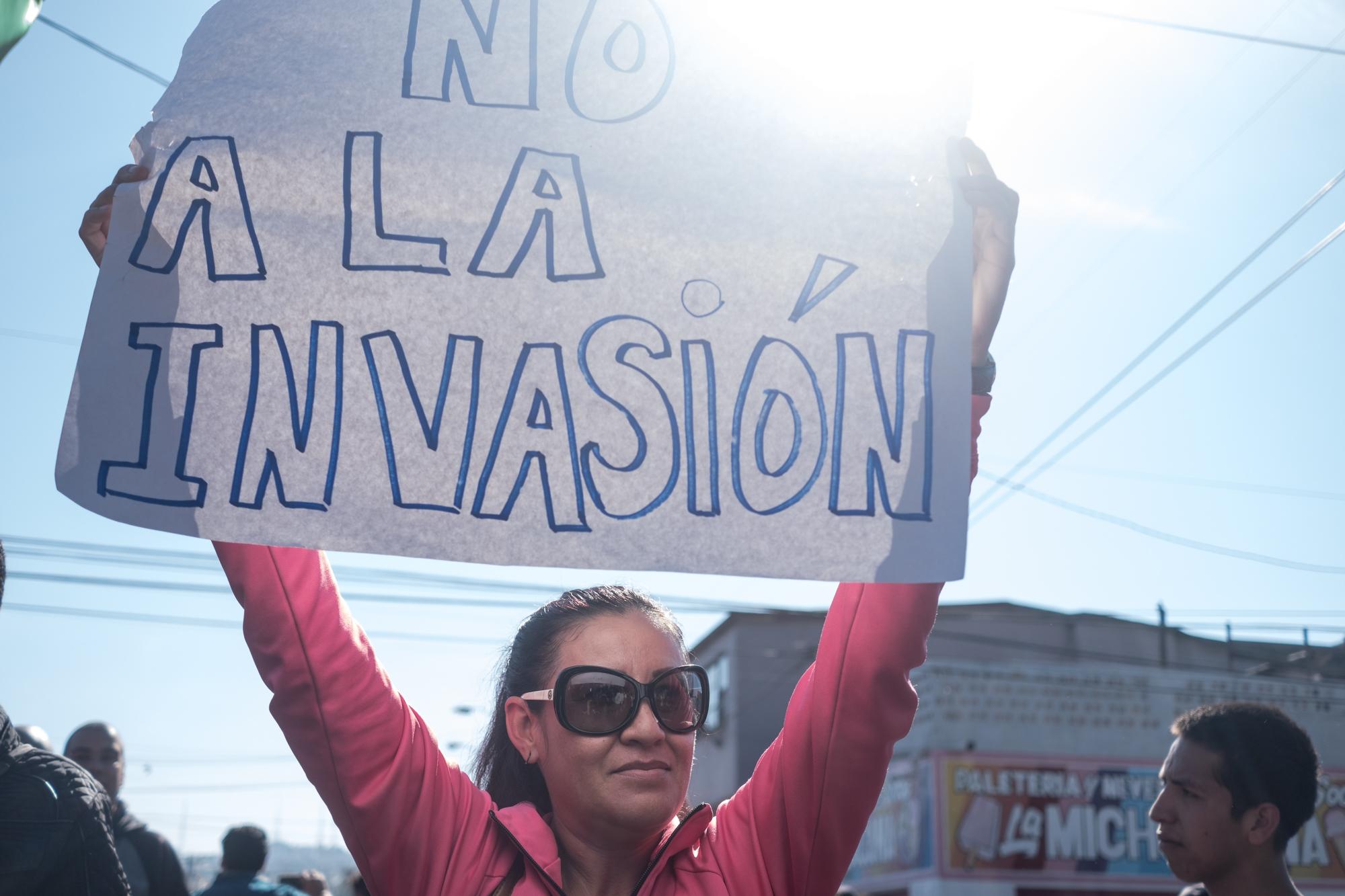 Muchos de los manifestantes que asistieron a la protesta del domingo 20 de noviembre aseguraban que estaban a favor de la migración, pero que la caravana de centroamericanos era una invasión que ponía en peligro la seguridad de México.  