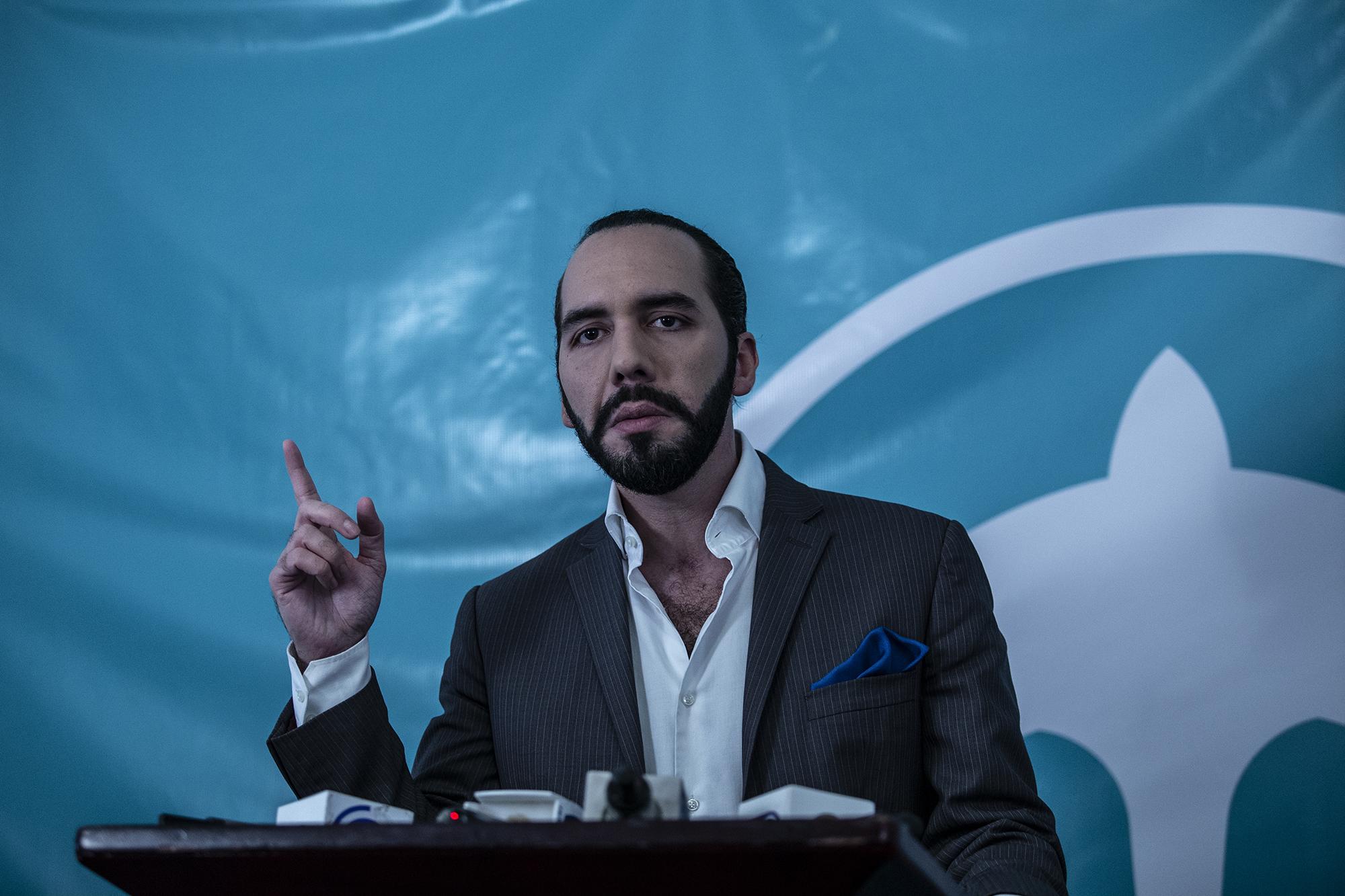 Nayib Bukele candidato de GANA para las elecciones presidenciales del 2019. Foto de Carlos Barrera.