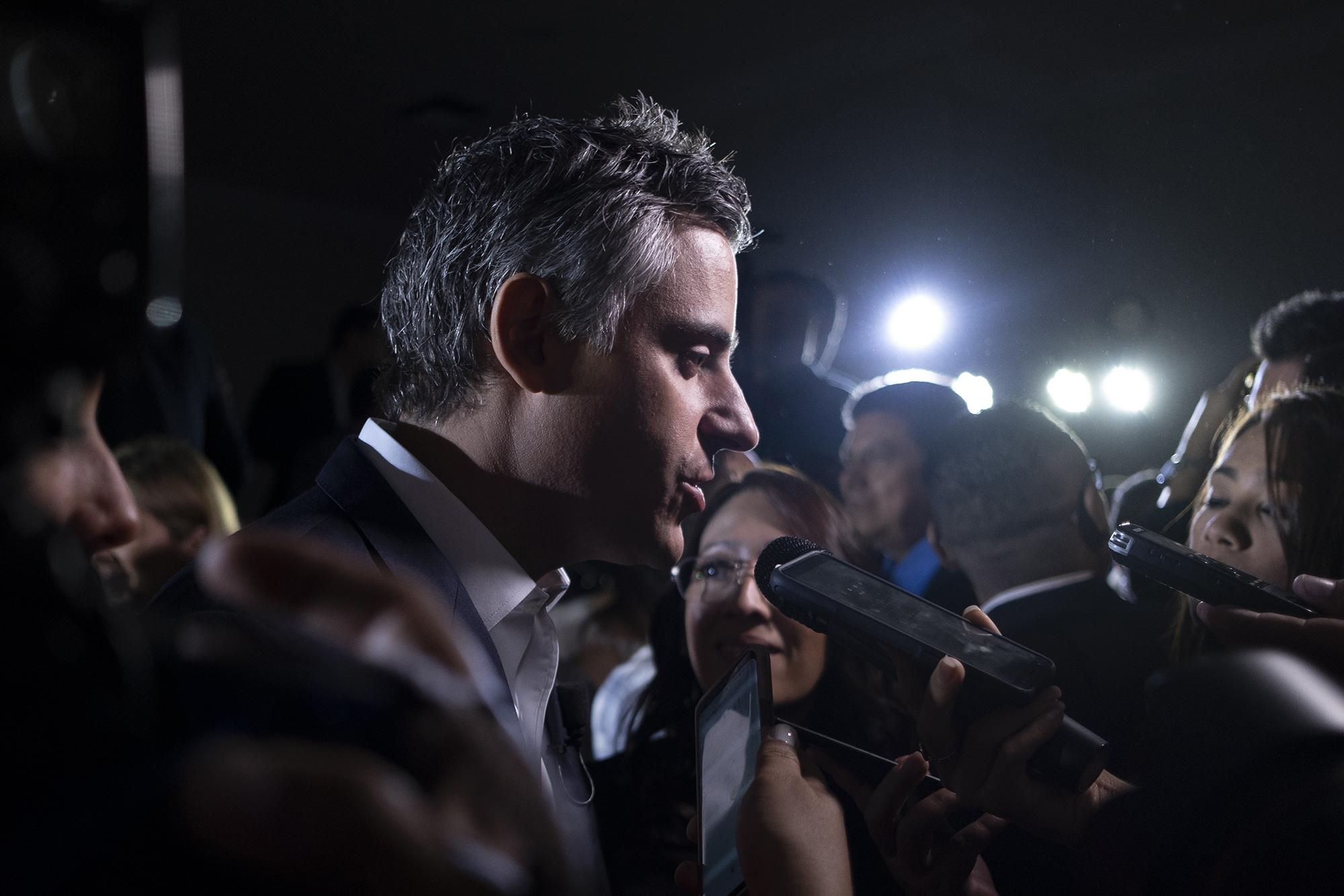 Carlos Calleja, candidato de Alianza por un nuevo país, durante la campaña electoral. 