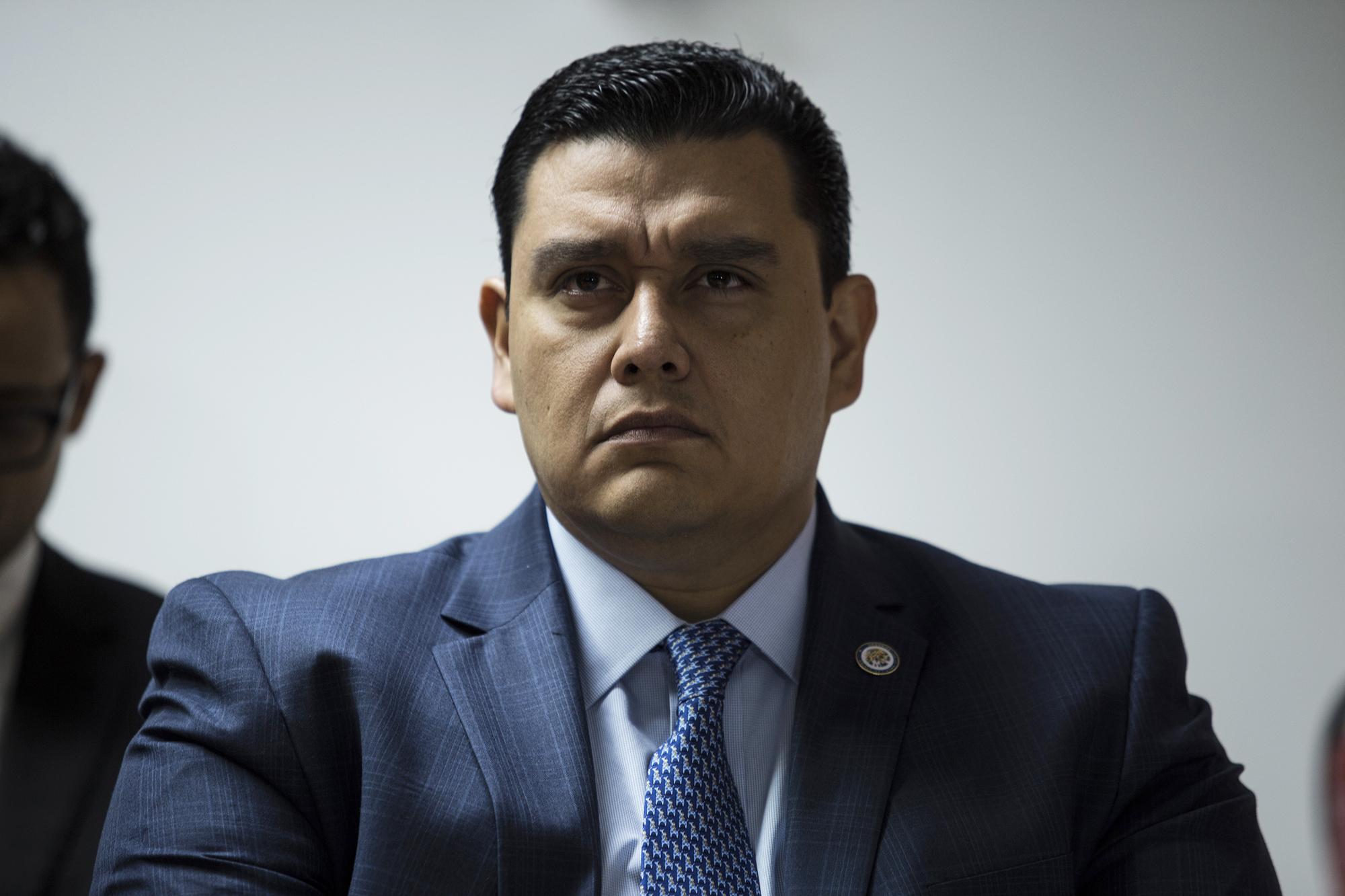 Allan Hernández, fiscal adjunto de la Fiscalía General de la República. Hernández fue jefe de Unidades Especializadas hasta agosto de 2017, cuando recaló en la Misión de Apoyo contra la Corrupción y la Impunidad en Honduras (Maccih). En la imagen, de enero de 2018, Hernández participa en una conferencia en Tegucigalpa. Foto: Víctor Peña.