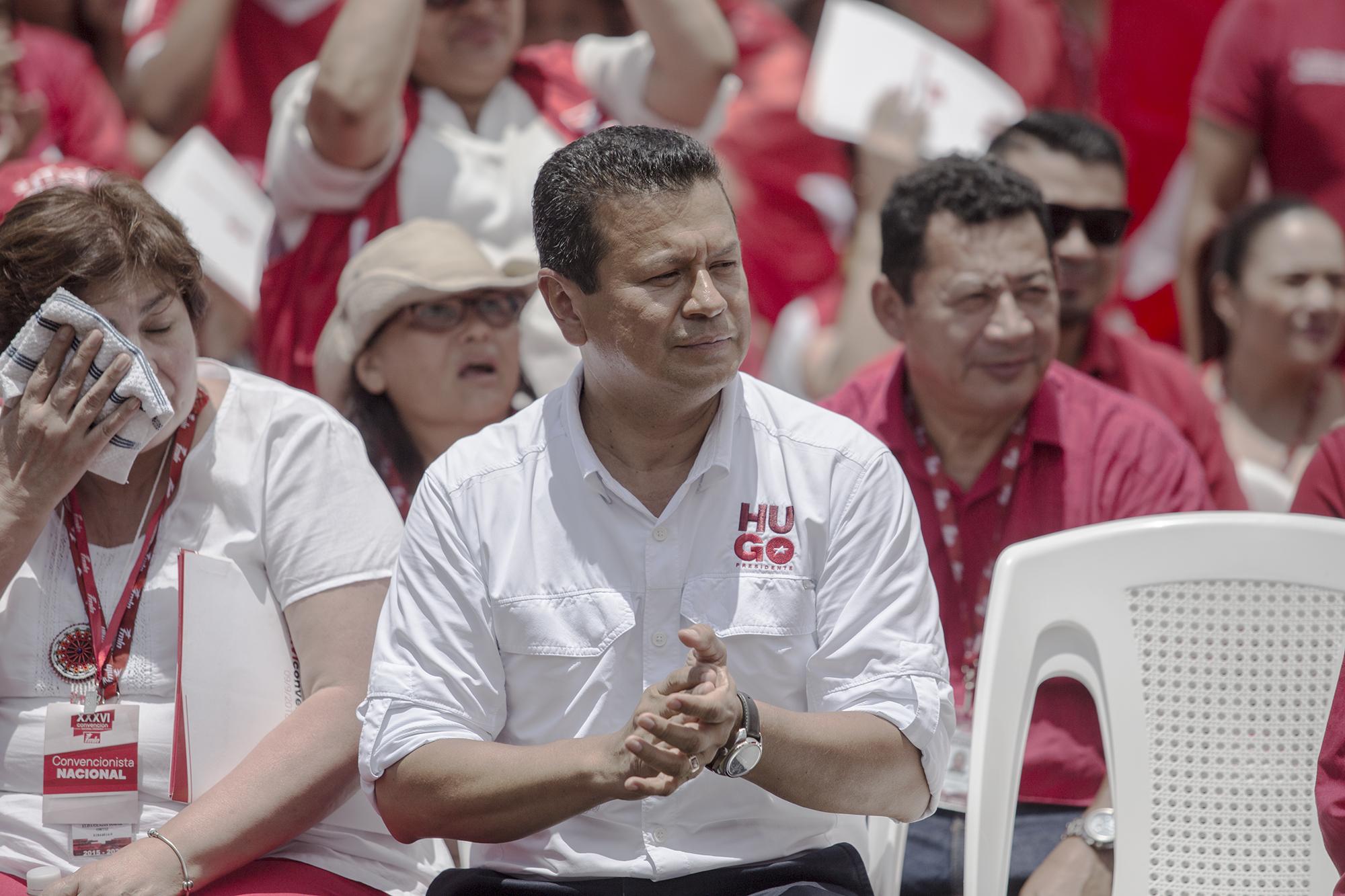 Hugo Martínez durante la convección general úmero XXXVI del FMLN, el 9 de septiembre de 2018. Foto: Fred Ramos.