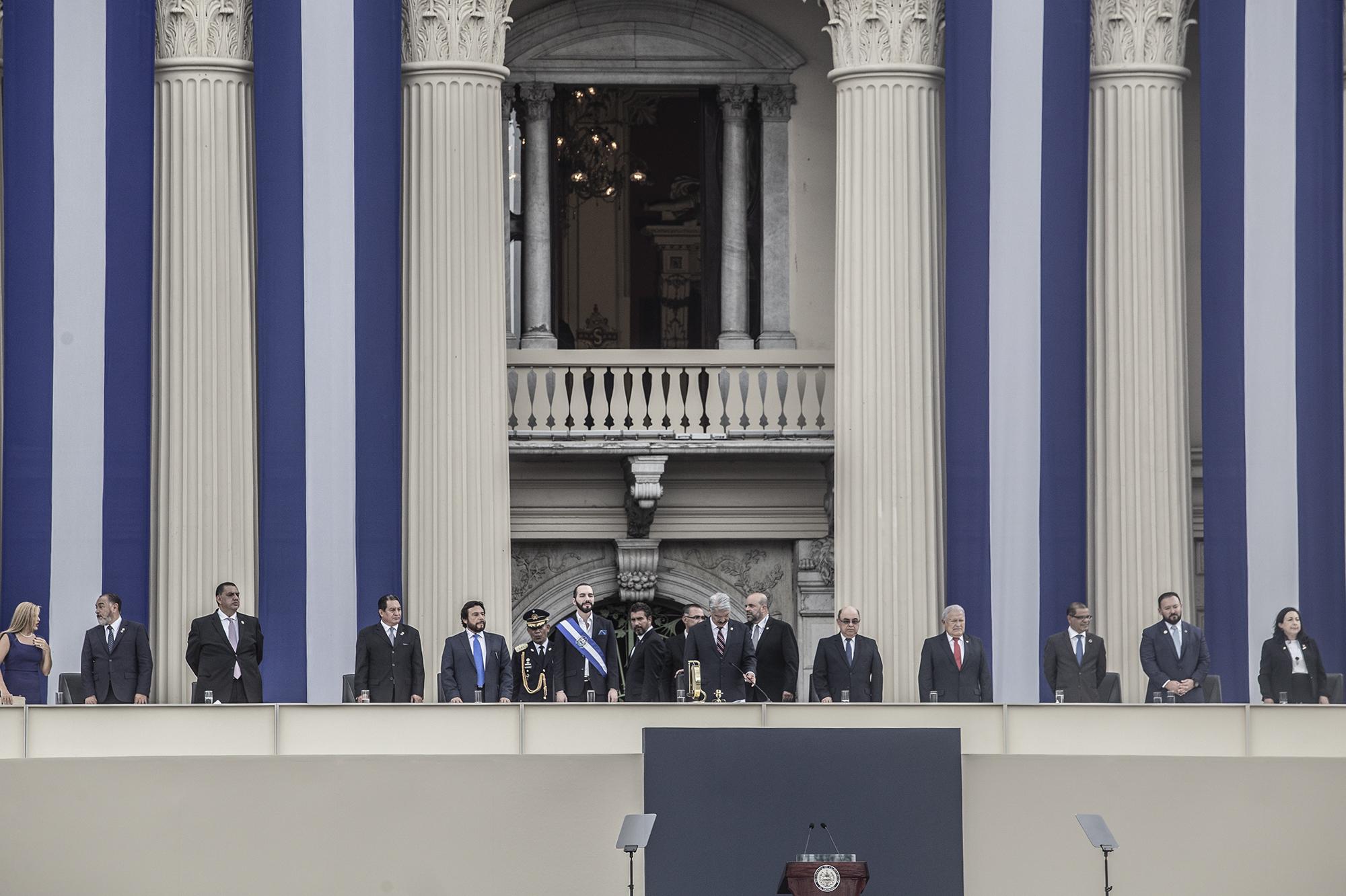 Final de la sesión plenaria con Nayib Bukele juramentado como presidente constitucional de El Salvador para el período 2019-2024. Foto: Carlos Barrera