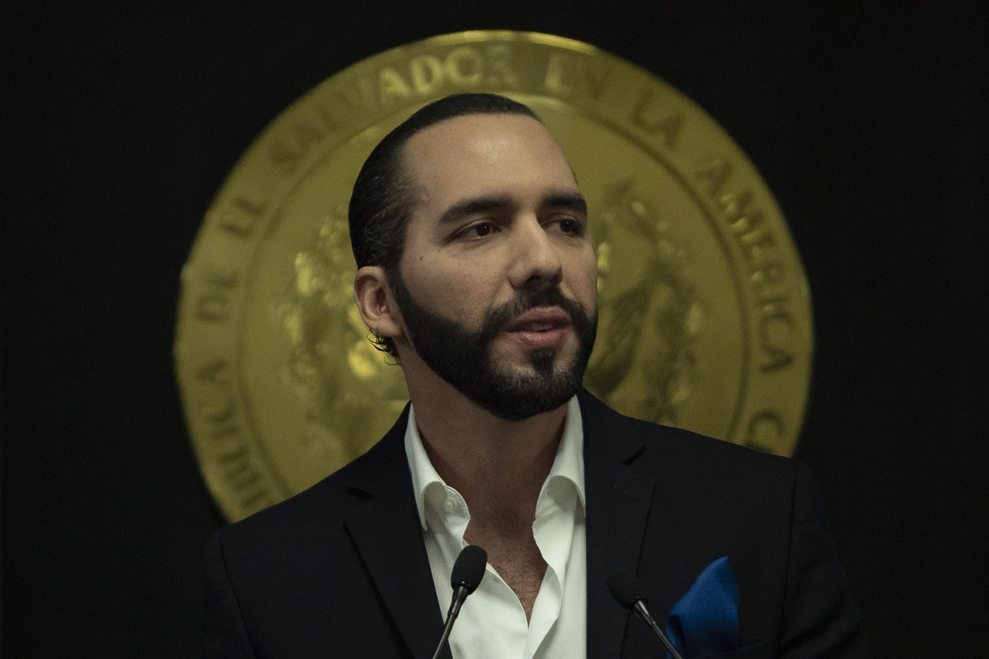 El presidente Nayib Bukele durante la conferencia en la que anunció la fase II del plan Control Territorial. 2 de julio de 2019. Foto de El Faro: Carlos Barrera