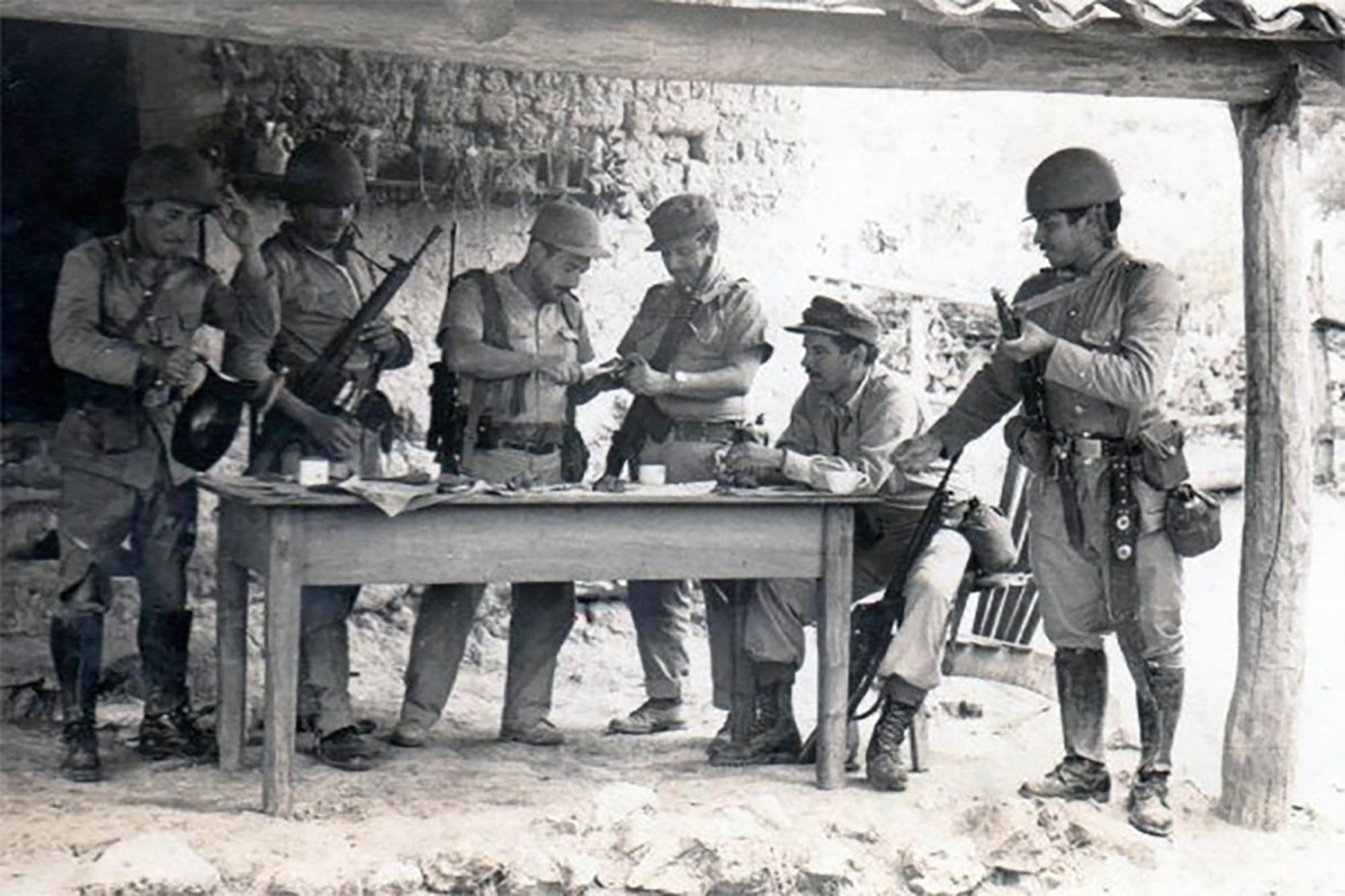 Soldados salvadoreños en Honduras, 1969.