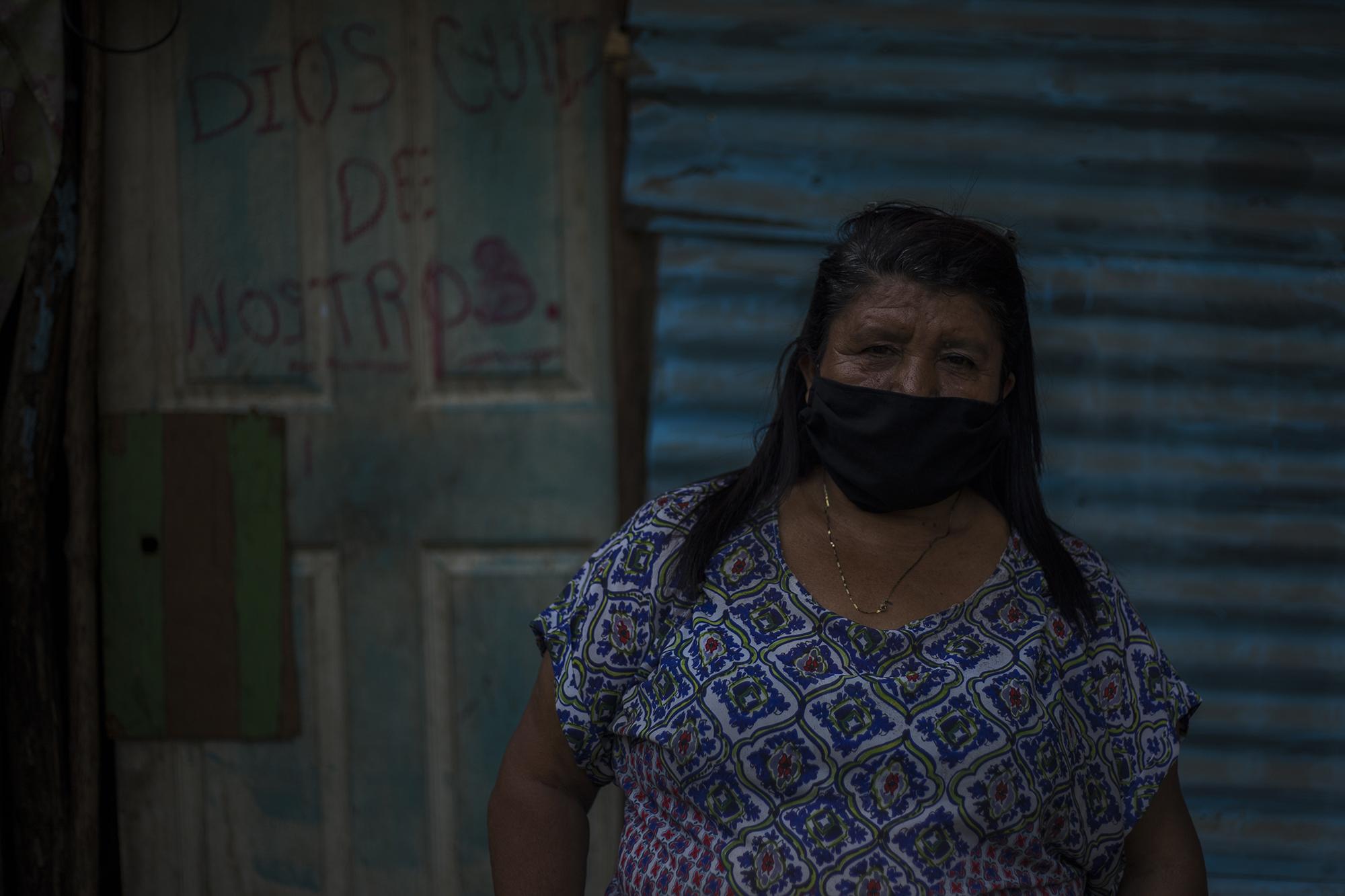 Daysi Quintanilla, a domestic worker, lives in the Chandanta community, in Cuscatancingo. After nearly half a century working as a domestic worker, she