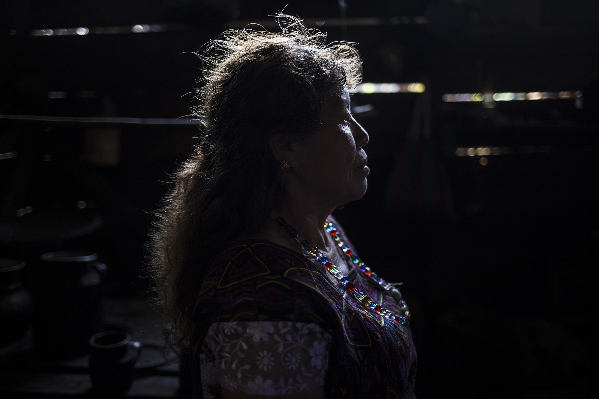 Catarina Solís, 64 years old in 2019. Her parents, her two brothers, and her husband were disappeared in 1983 and have been missing ever since. Catarina says that the military raped her, beat her, and burned down her home. Today, she continues to demand justice, in the community of Sajbata, in Nebaj.