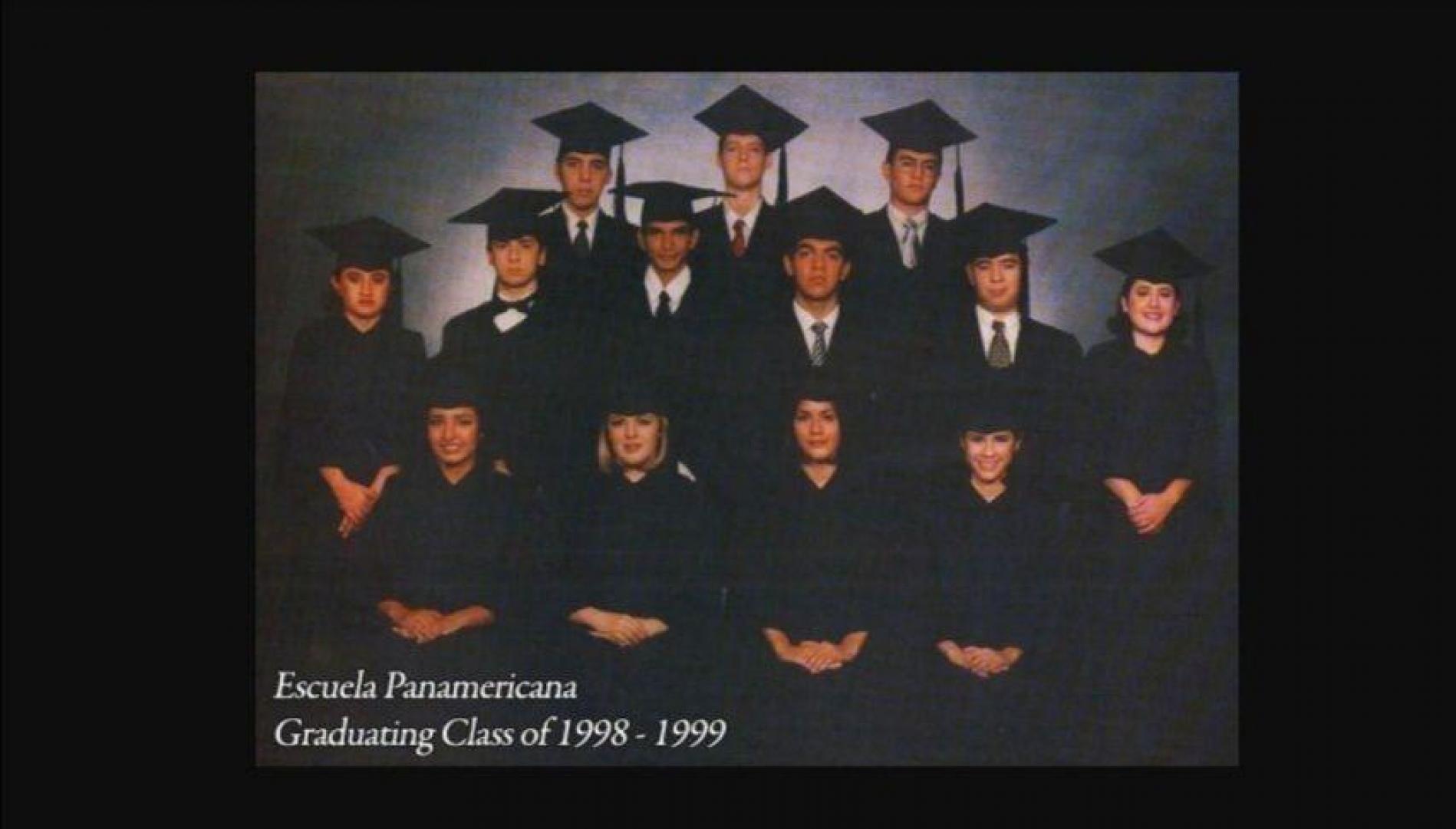 Several officials from the current administration graduated from the Escuela Panamericana, including the president himself. In the top row, from left to right, are the three inseparable friends: Nayib Bukele, Federico Anliker (current CEPA president), and Fernando López (current Environment Minister). Photo available on the Escuela Panamericana yearbook website. 