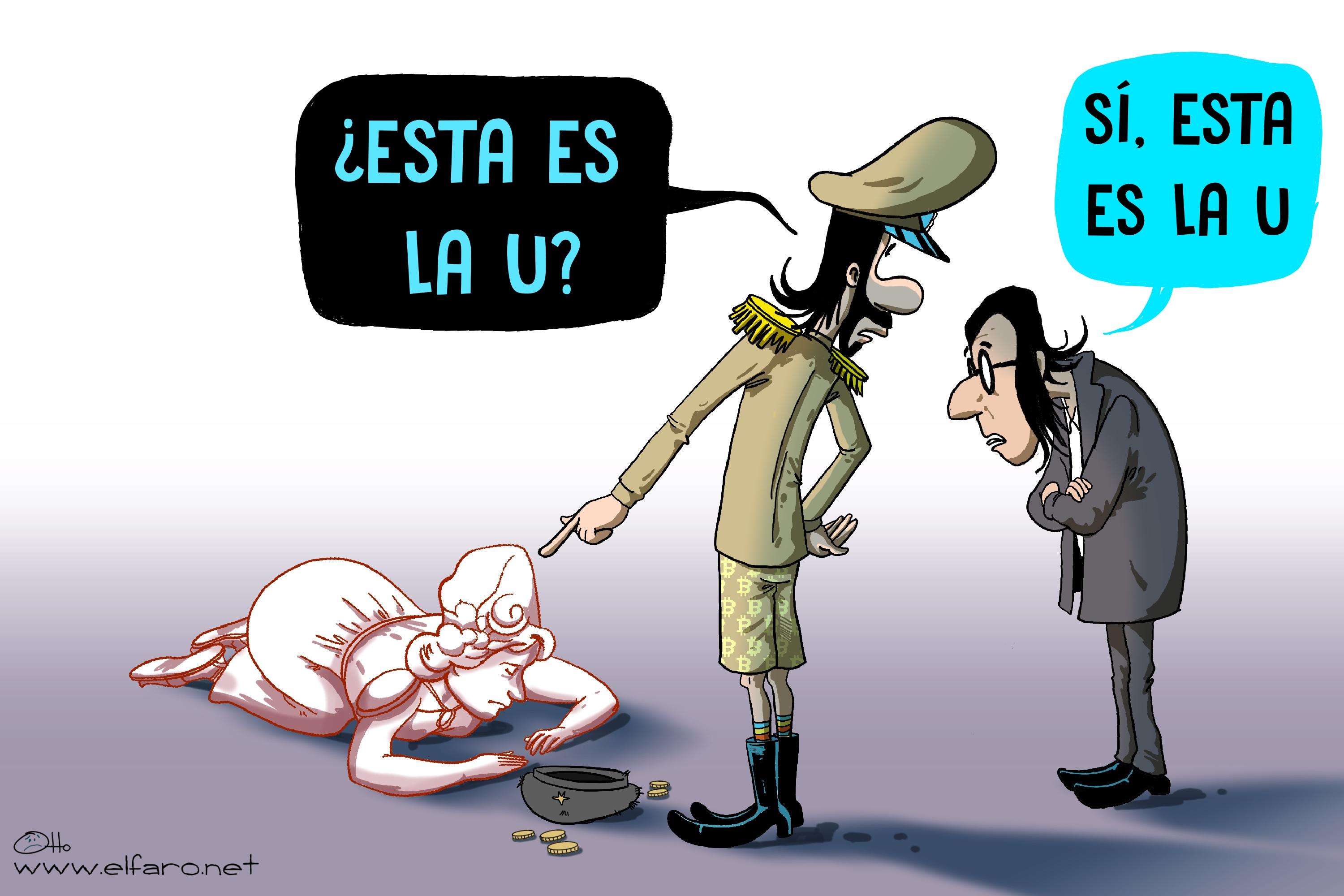 La mirada de Otto sobre la crisis económica de la Universidad Nacional de El Salvador.