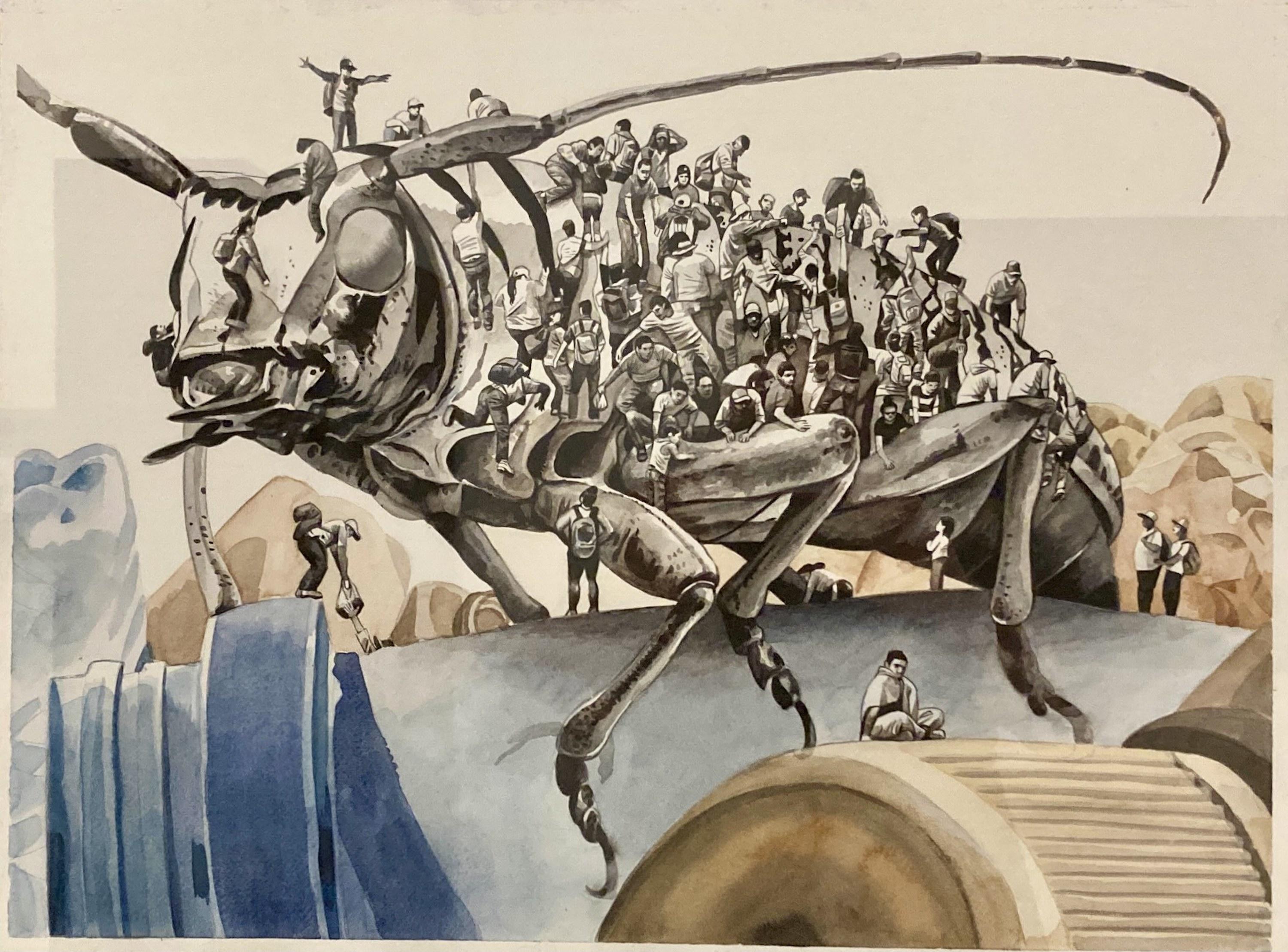 La exposición Seres que habitan, de Alecus, se exhibirá en el Museo de Arte de El Salvador hasta el mes de octubre. Foto cortesía de Giuseppe Dezza.