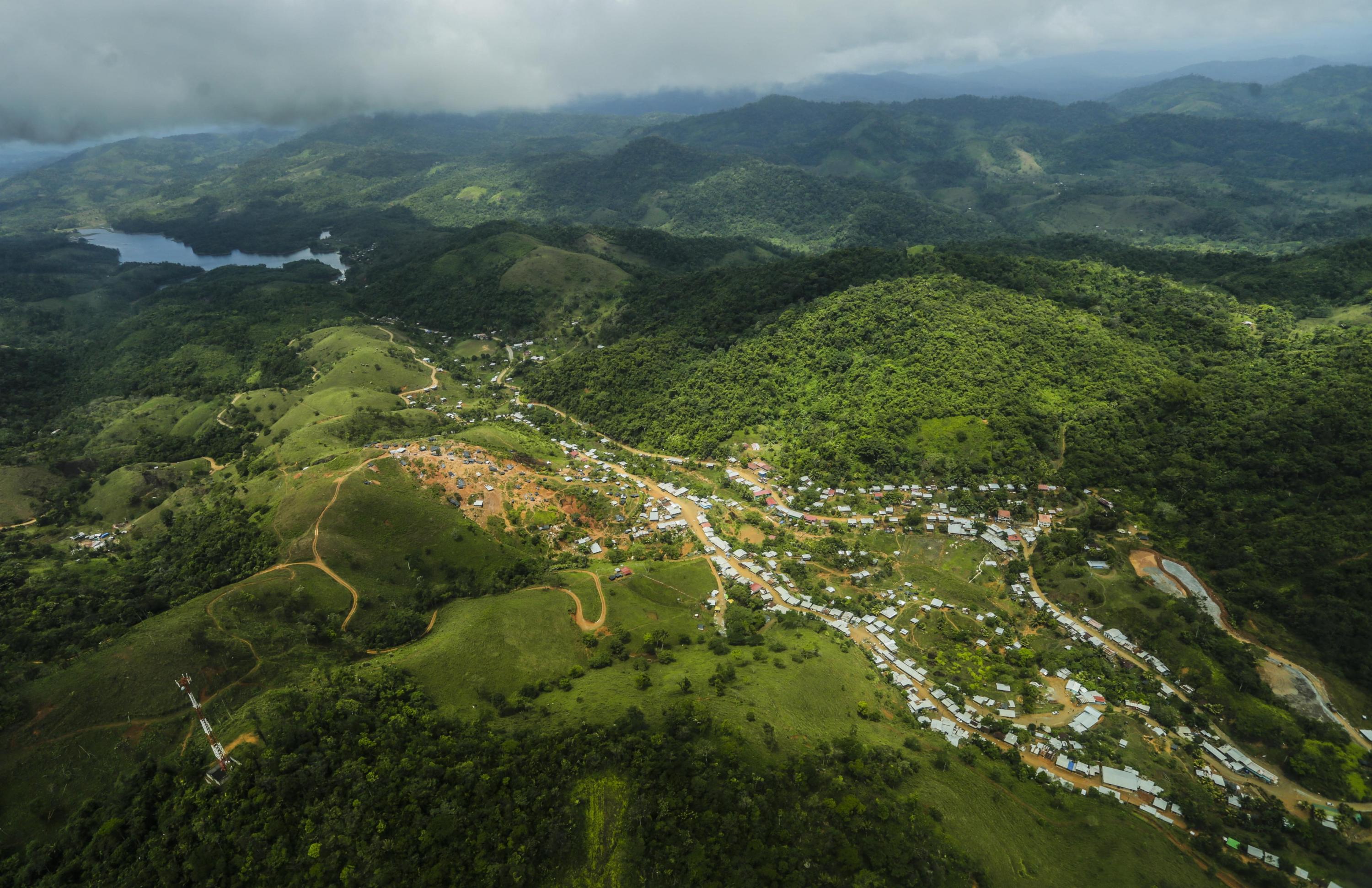 View of the town of Bonanza and gold and silver mines in the North Caribbean Coast Autonomous Region in northeast Nicaragua on Mar. 8, 2017. Photo Inti Ocon/AFP