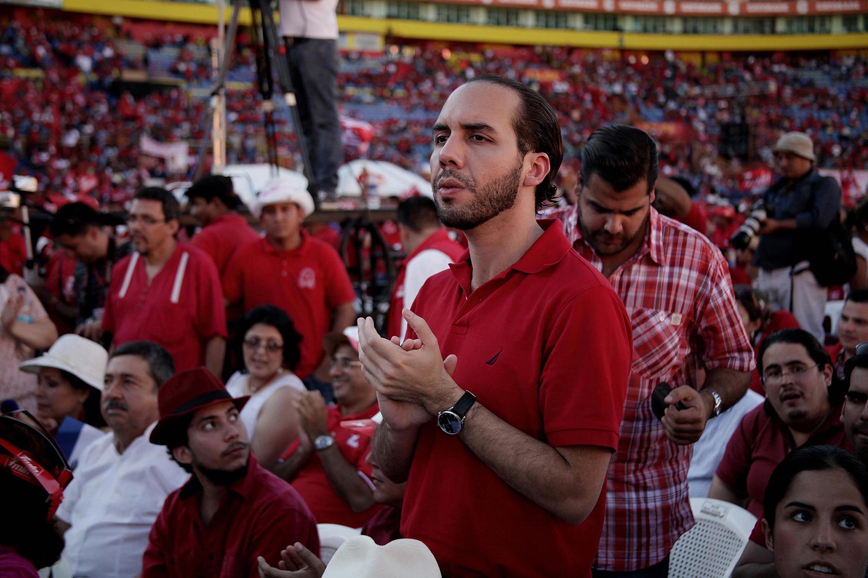 Nayib Bukele durante una de las actividades organizadas por el FMLN cuando aún era militante de ese partido, antes de ser expulsado en octubre de 2017. Foto de El Faro: Archivo. 