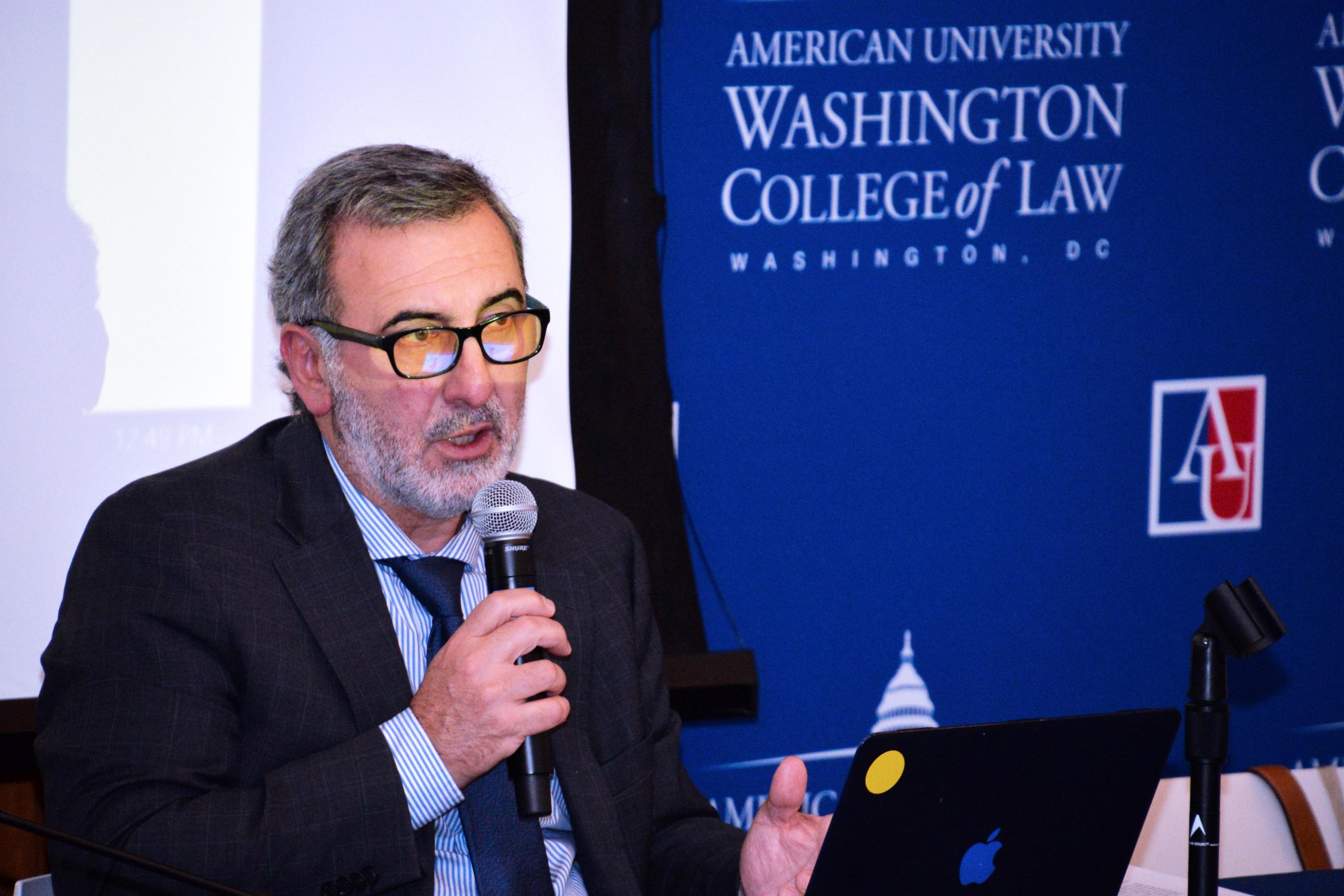 Edison Lanza, integrante del panel de expertos en Derechos Humanos y ex Relator Especial para la Libertad de Expresión de  la Organización de los Estados Americanos (OEA). Foto cortesía de  Office of Strategic Communications & Marketing - American University Washington College of Law.