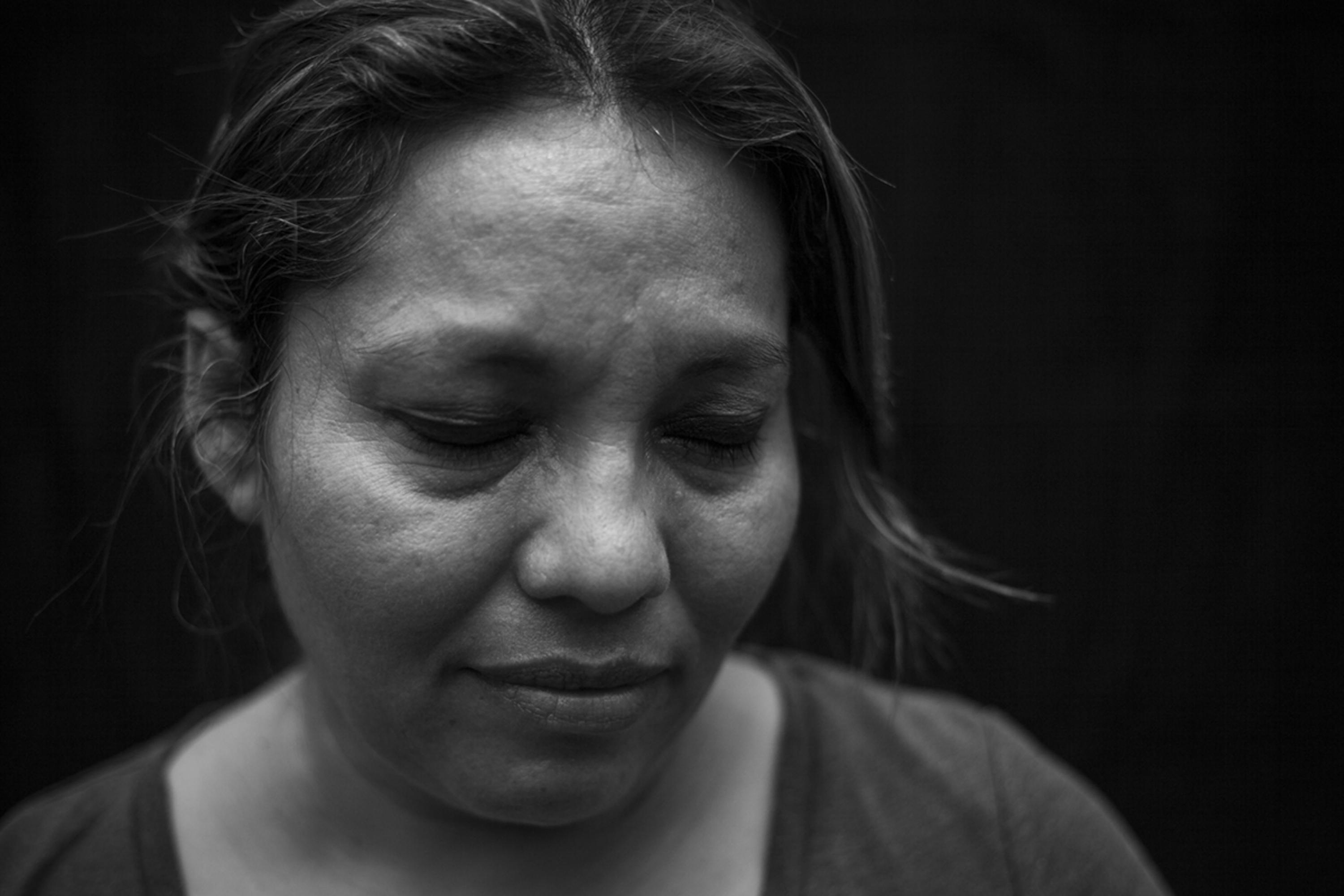 Teresa del Carmen Jordán, 40, victim of Canoas: “I was four years old. I remember when my mother Elsa Jordán fell because they killed her in front of me. My sister Marleni Jordán and I threw ourselves on top of my dead mother and the soldiers grabbed us by the arms and dragged us to get us to let her go. I remember the roads where they took us out. They hit me with their boots to make me walk fast. They took us to the San Juan de Dios hospital in Santa Ana and we spent 15 days there. Since no one claimed us, they transferred us to the Adalberto Guirola home in Santa Tecla. After three months, my grandmother Petrona Jaco found us. We recognized her immediately, and that’s how she got us back. This is the first time I have come here since the massacre. I think it is the only place where I might have had a mother. It feels ugly and beautiful at the same time.” Marleni, Teresa