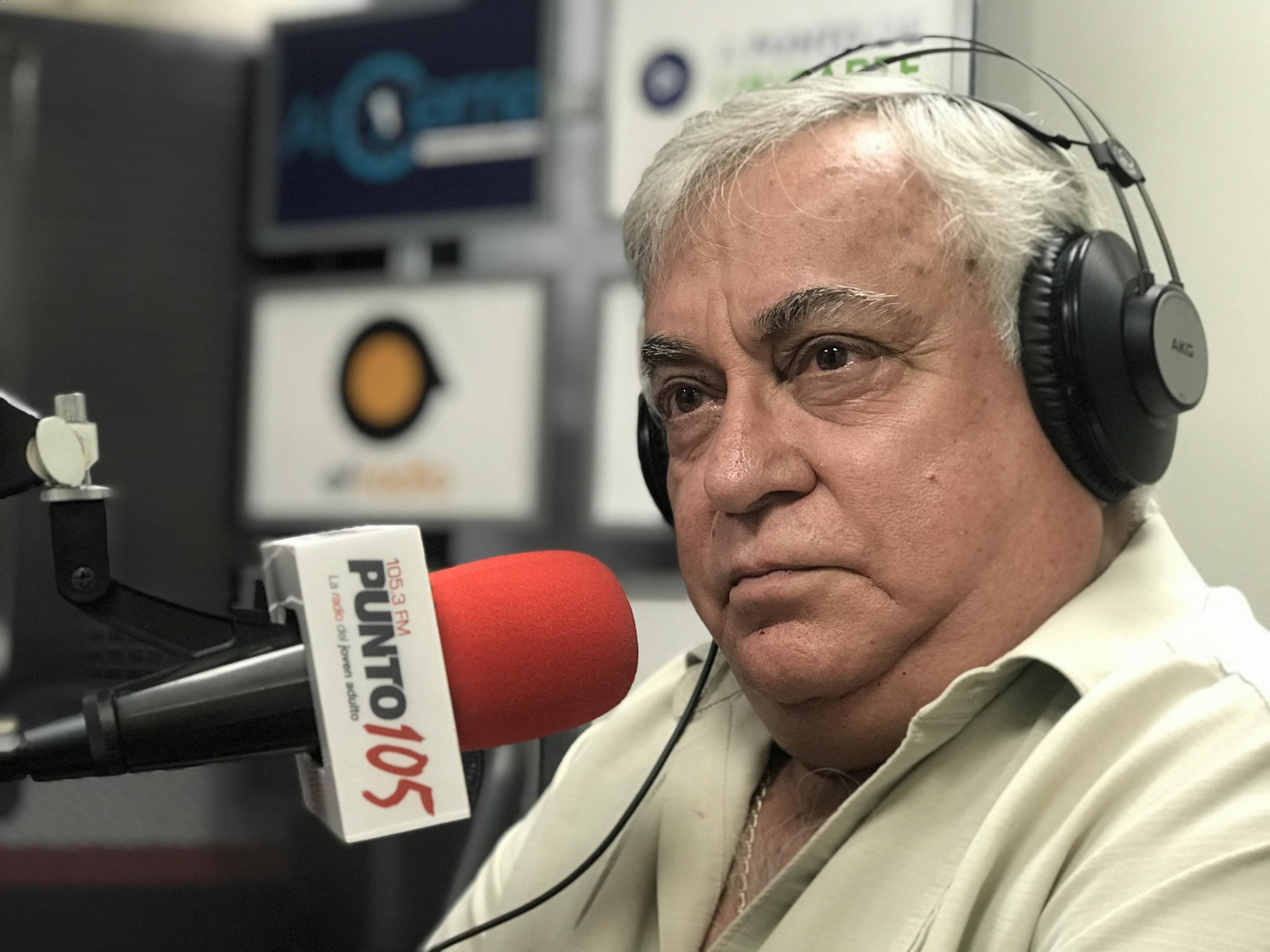 El fundador de Arena y actual vicepresidente de organización. Eduardo Barrientos, en el programa de El Faro Radio del jueves 17 de enero de 2019.  