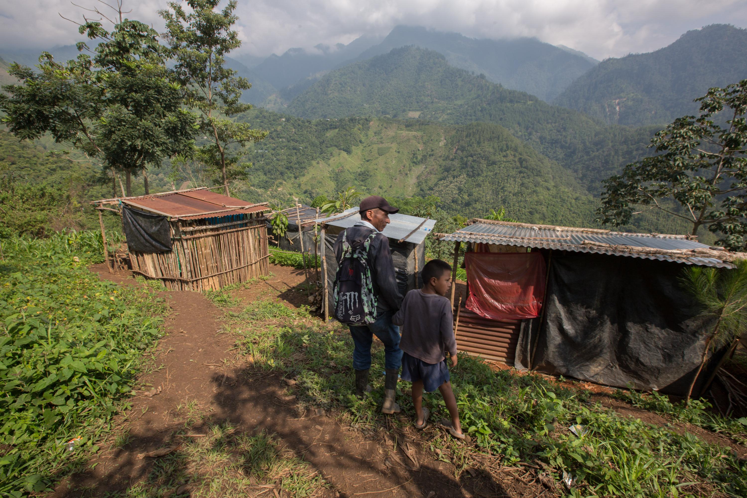 The land occupation in Chitún, Tucurú, Alta Verapaz in October 2020. Photo from Jeff Abbott.