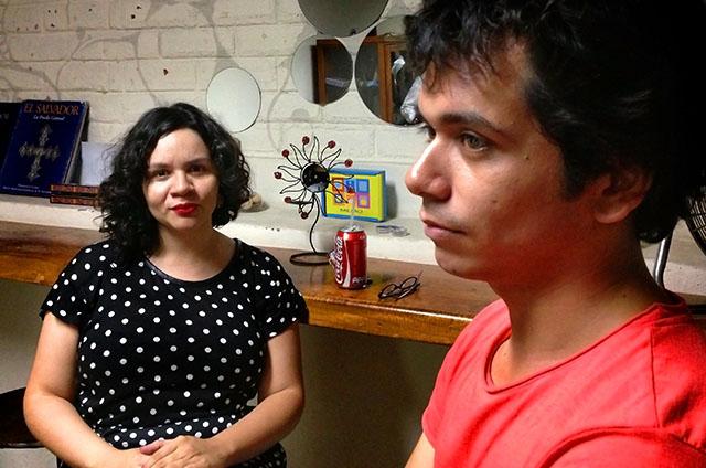 Elena Salamanca y Javier Ramírez (Nadie) durante FEA 2013. / Foto de Élmer L. Menjívar.