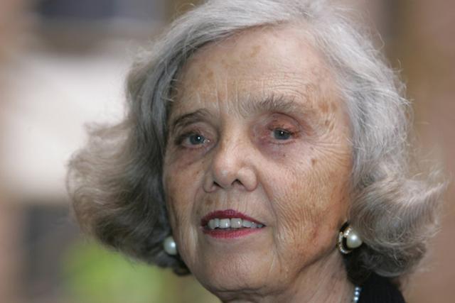 Elena Poniatowska en un retrato de Pedro Rey, de AFP, durante una conferencia en Caracas, en agosto de 2007.