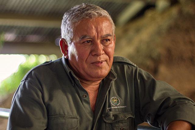Salvador Quintanilla, propietario del terreno donde está el sitio arqueológico Joya de Cerén, declarado por la UNESCO Patrimonio Cultural de la Humanidad. Foto Emely Navarro