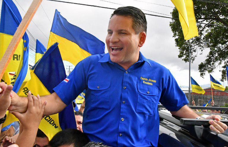 El candidato perdedor, Fabricio Alvarado. Foto: AFP / Ezequiel Becerra.