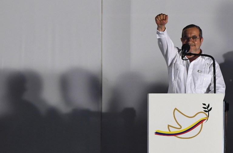 Rodrigo Londoño (a) Timochenko o Timoleón Jiménez, máximo jefe de las Fuerzas Armadas Revolucionarias de Colombia (FARC). Foto Luis Acosta (AFP).