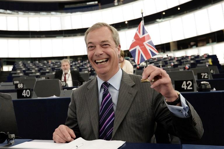 Nigel Farage, líder del partido ultraderechista británico UKIP. Foto Frederick Florin (AFP).
