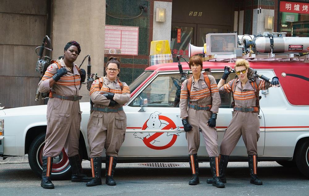 Fotograma de la nueva versión de Cazafantasmas , película en la que las cuatro protagonistas principales son mujeres. Foto cortesía ghostbusters.com 