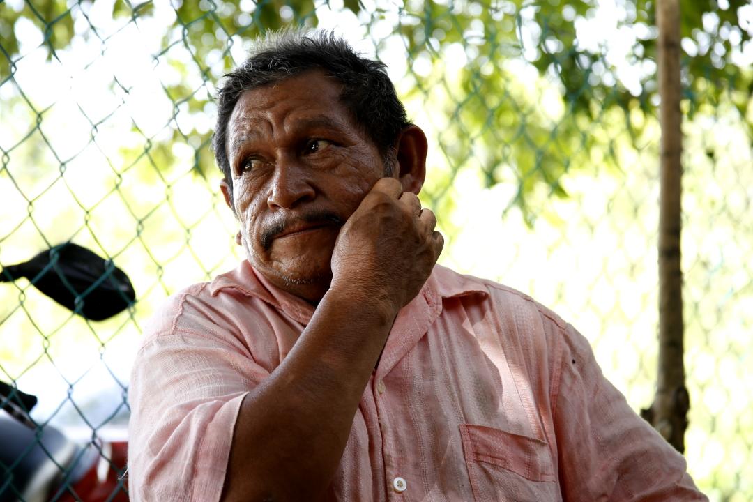 José Isabel Rodríguez (Emilio’s uncle), fisherman and resident of Las Flores, Omoa, Cortés. Photo: Martín Cálix