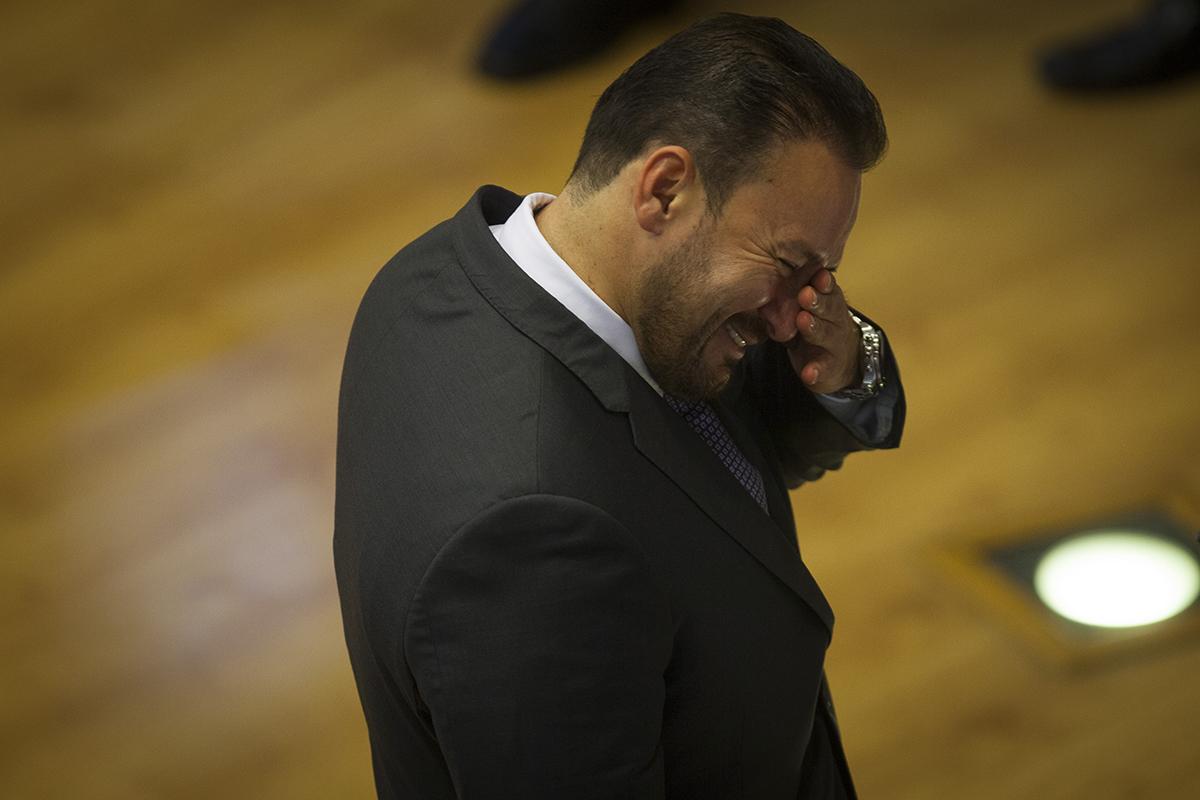 Guillermo Gallegos, retratado en la Asamblea Legislativa en el año 2015. Foto El Faro: Archivo. 