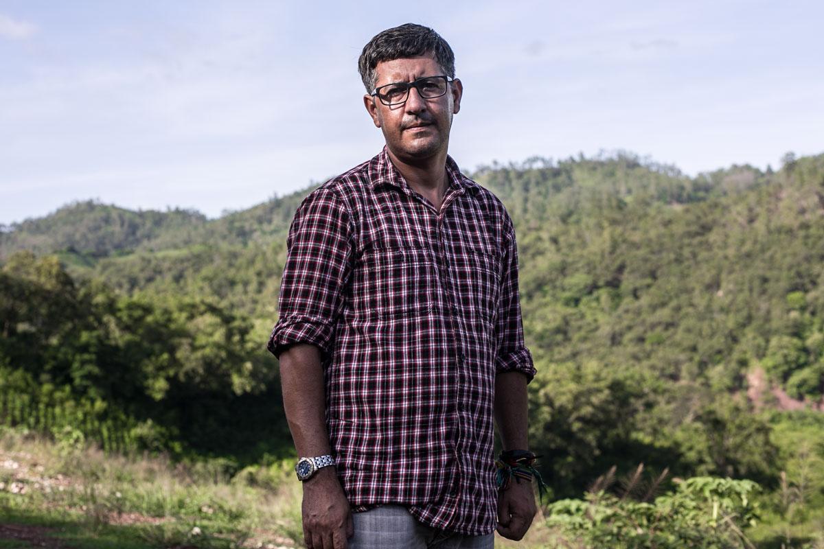 Ramón Rivera works for DESA as a liaison to the people of San Francisco Ojuera. He insists that hydroelectric projects bring development to the communities. 