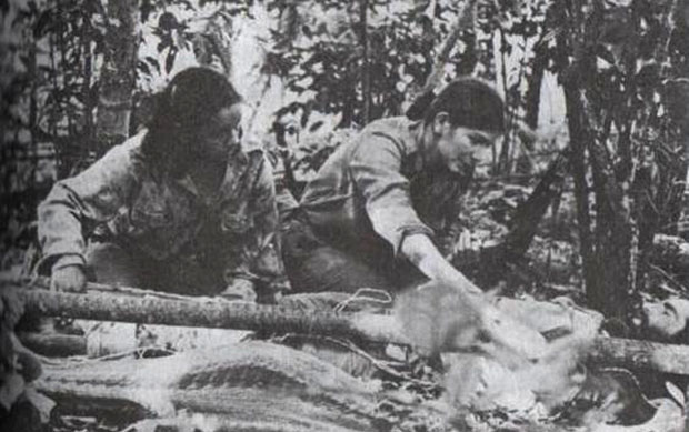 Curación en zona de guerra / Foto obtenida por el autor en Museo de la Palabra y la Imagen.