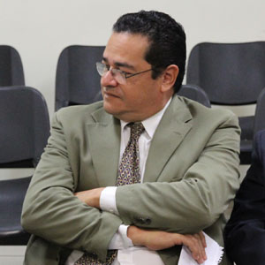 Miguel Tomás López, culpable de incumplimiento de deberes y actos arbitrarios. Foto cortesía de Comunicaciones Centro Judicial de San Salvador.