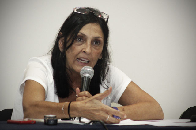 Rossana Reguillo﻿. Foto cortesía de Claudia Torres / UCA.﻿" /></div> <figcaption class=