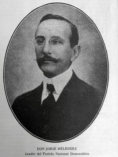 Foto de don Jorge Meléndez, tomada de la revista Actualidades.