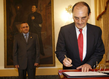 Héctor Samour, durante su juramentación como nuevo Secretario de Cultura. Foto cortesía Capres