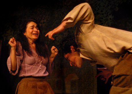 Julieta Ortiz durante la pesentación de