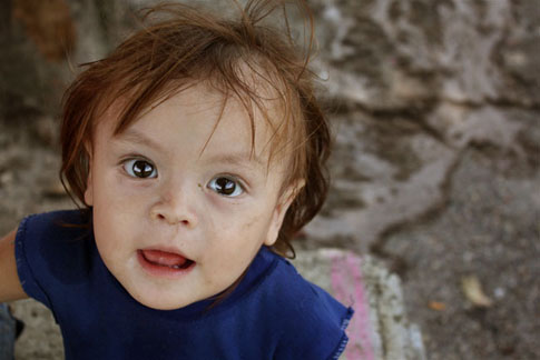 Juan Diego Seliézar es el menor de los hijos. Fue uno de los que el 7 de julio se colgaban de las piernas de su padre, para pedirle comida después de un día de no comer.