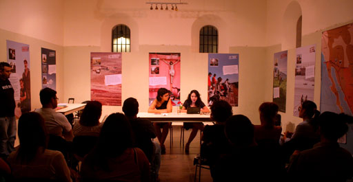 Lauri García Dueñas y Elena Salamanca durante la presentación / Foto de José Carlos Reyes