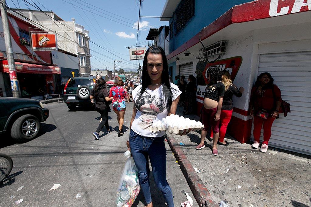 Trans woman and sex worker Valeska García has seen her income dry up during the curfew.