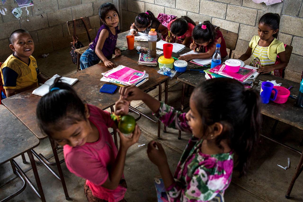 The elementary school in La Primavera, Ixcán, in the northern department of El Quiché. Photo: Simone Dalmasso/Plaza Pública