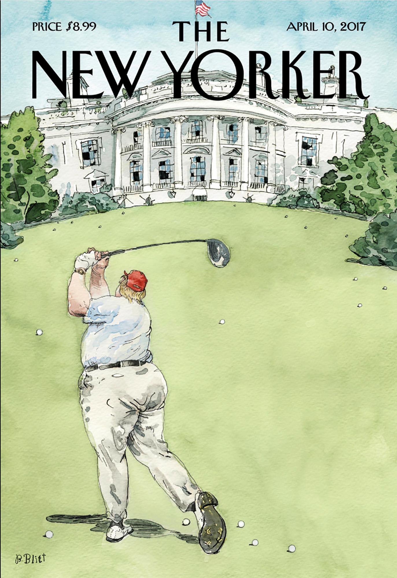Portada de la revista tras la llegada de Trump a la Casa Blanca. Según el autor representa su inexperiencia en el manejo de la política.