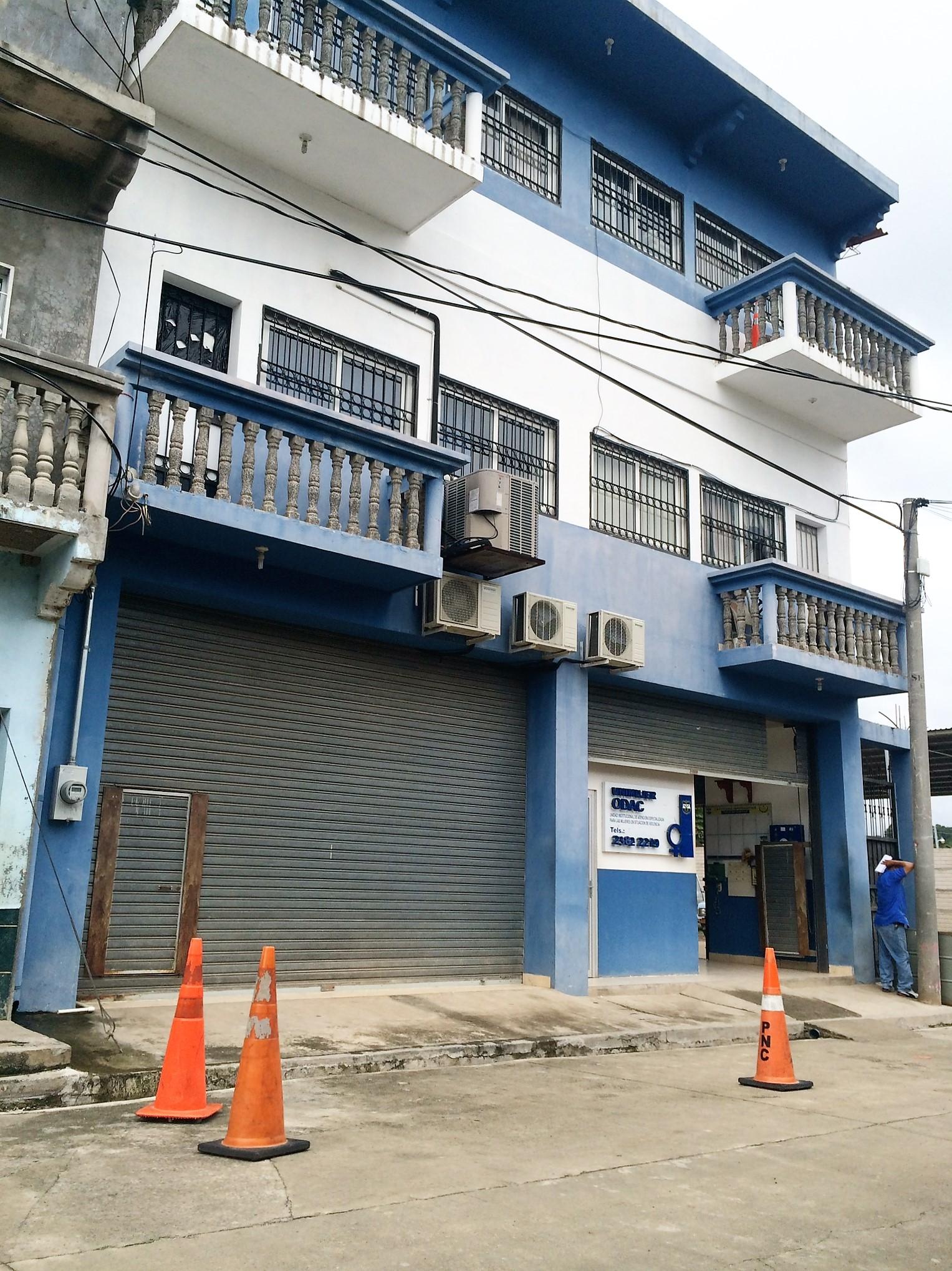 Edificio propiedad del diputado Carlos Reyes en la ciudad de Sensuntepeque, que tiene alquilado a Policía Nacional Civil.