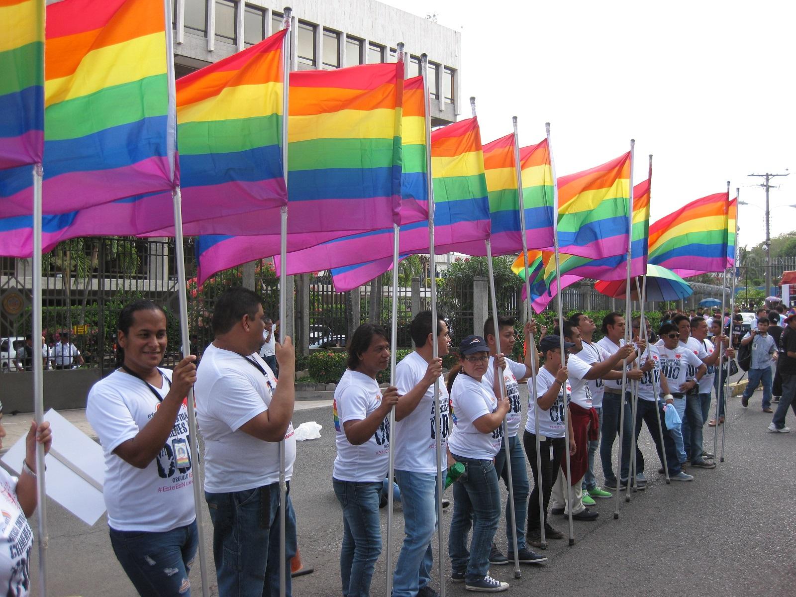 Cierre de la 8° Marcha contra la Homo-Lesbo-Bi-trans-fobia el 17 de mayo de 2017. Cortesía del autor. 