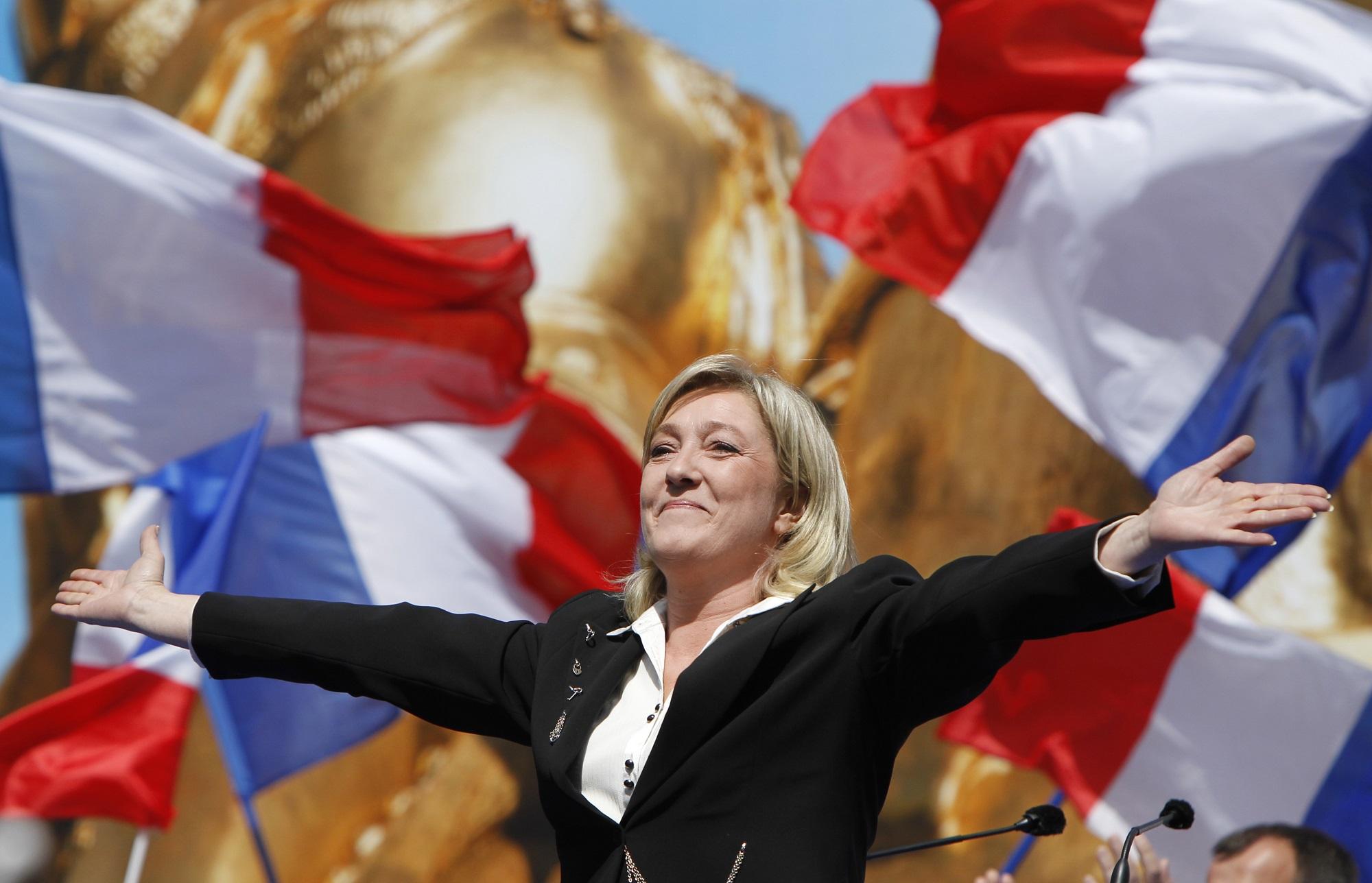 Marine Le Pen, candidata a la presidencia de Francia por el Frente Nacional. Foto Kenzo Tribouillard (AFP).