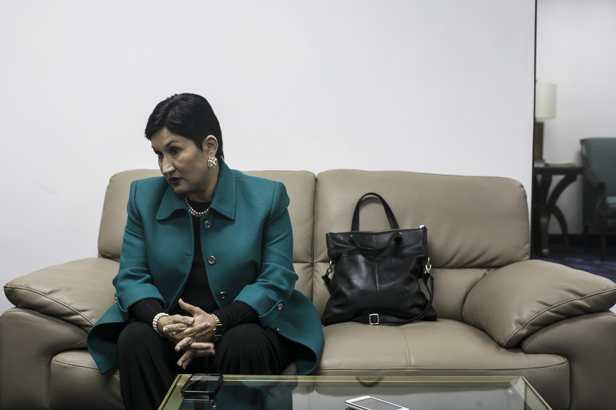 Thelma Aldana Hernández, 62 años, llegó al cargo de fiscal general del MP en 2014.Foto: Fred Ramos